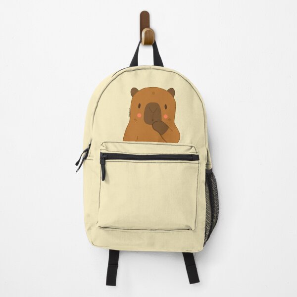 Item preview, Cute Surprised Capybara Face designed and sold by julianamotzko.