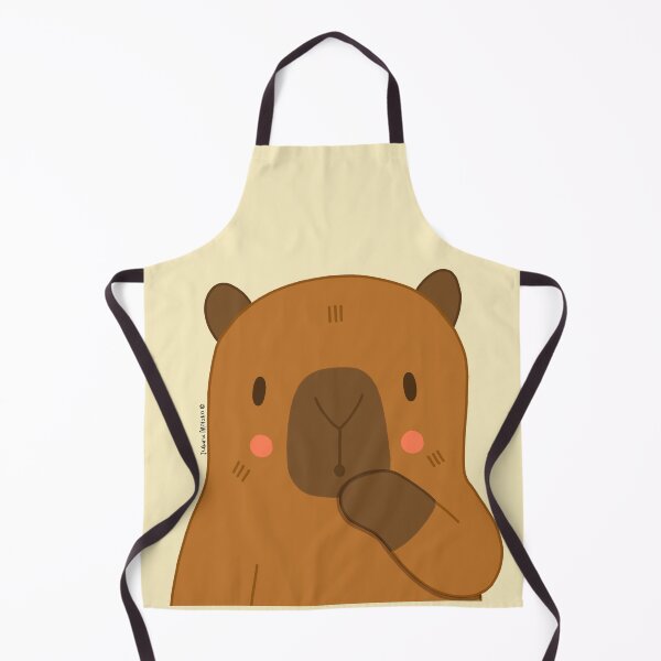 Item preview, Cute Surprised Capybara Face designed and sold by julianamotzko.