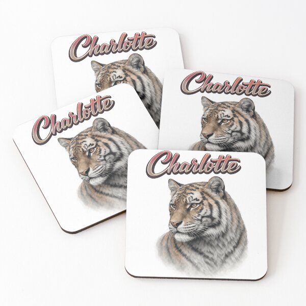 Item preview, Charlotte Tiger Zodiac — Courage, Strength and Power of the Chinese Tiger designed and sold by AlexLineArt.