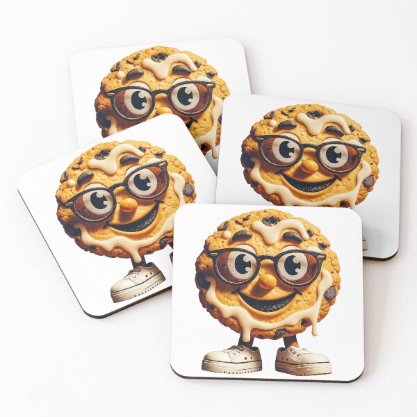 Item preview,  Cool Cookie with Glasses - Cute Chocolate Chip Character designed and sold by AleksKos.