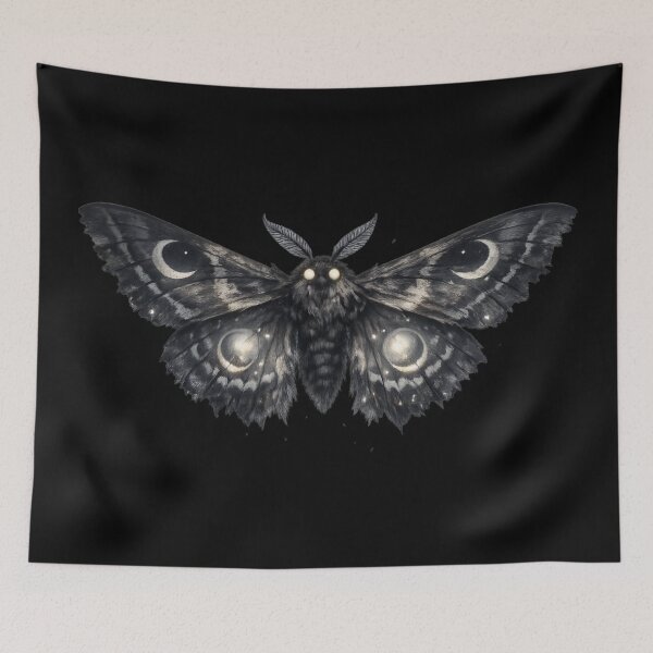 Item preview, Lunar Moth | Nocturnal Moonwing Totem designed and sold by Mouraludia.