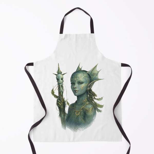 Item preview, Ocean Elf Sorceress – Dark Fantasy Character Illustration designed and sold by AnyasCrafts.