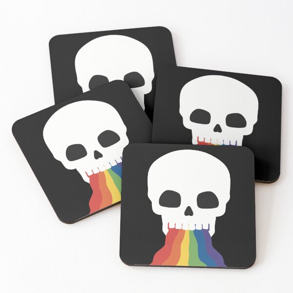 Item preview, Rainbow Vomit Skull designed and sold by WatershipBound.