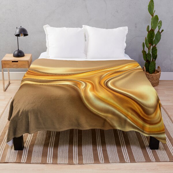 Item preview, Liquid Gold Waves Abstract Luxury Modern Art On designed and sold by DesigntshirtWB.