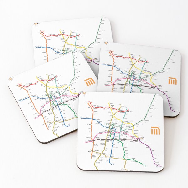 Item preview, Mexico City Metro Subway Map Vintage designed and sold by M-O-D.