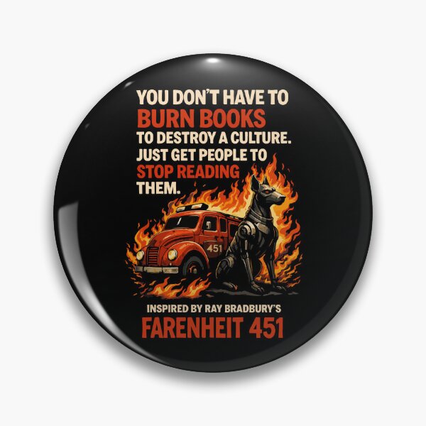 Item preview, Farenheit 451 - Ray Bradbury 2 designed and sold by storelibertys.