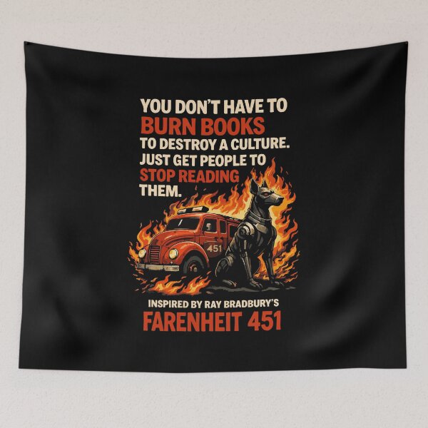Item preview, Farenheit 451 - Ray Bradbury 2 designed and sold by storelibertys.