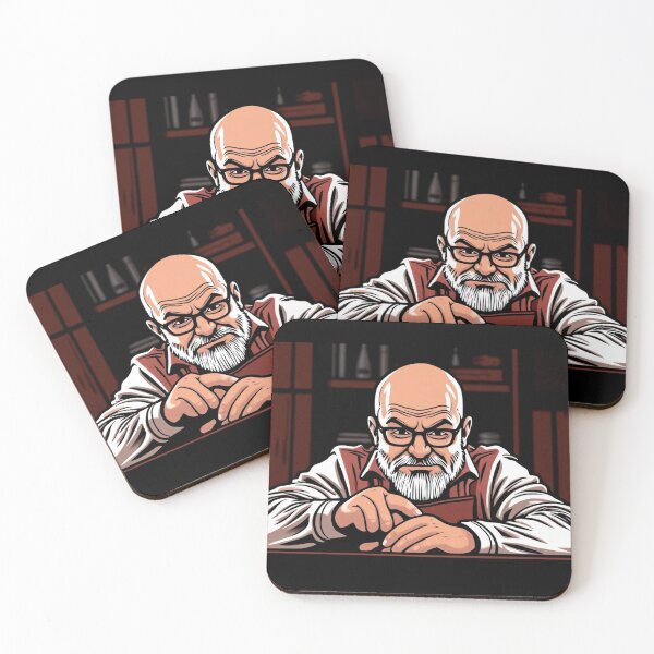 Item preview, serious old man illustration designed and sold by tim tal.