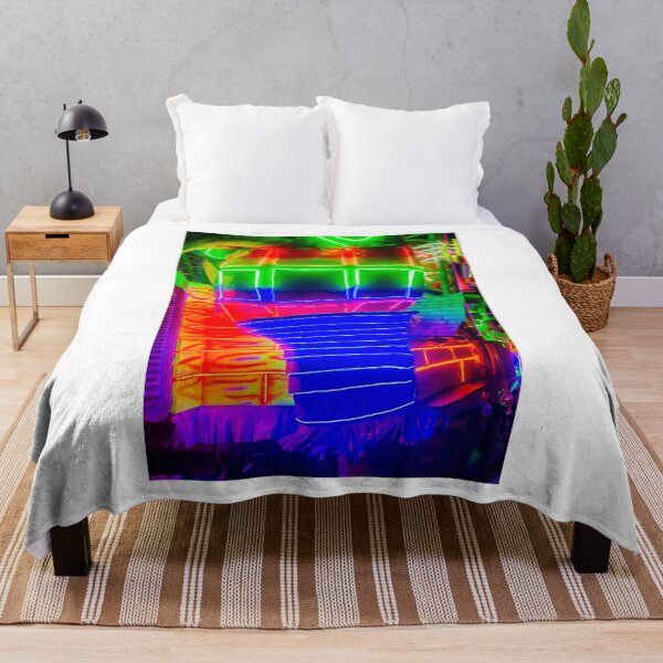 Item preview, Colorful Neon Carnival Float With Bright LED Lights and Abstract Glowing Design at Night designed and sold by Nmallia.