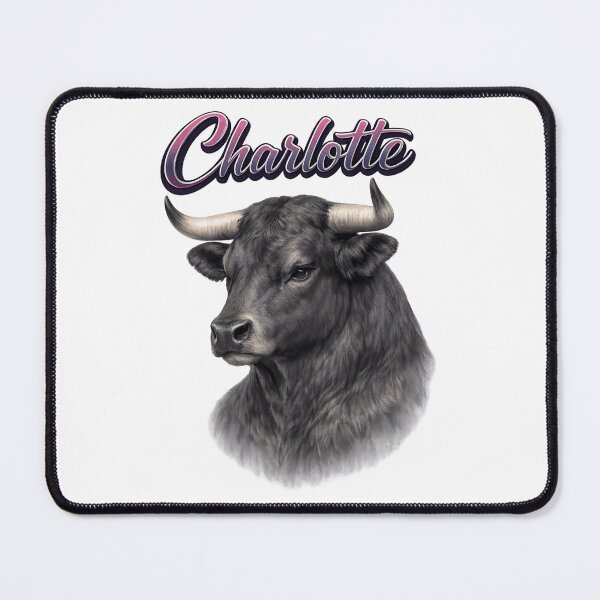 Item preview, Charlotte Ox Zodiac — Strength, Stability and Determined Spirit of the Chinese Ox designed and sold by AlexLineArt.