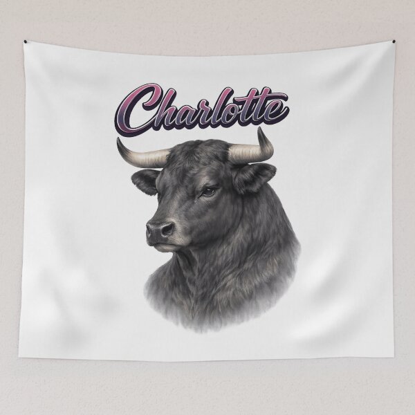 Item preview, Charlotte Ox Zodiac — Strength, Stability and Determined Spirit of the Chinese Ox designed and sold by AlexLineArt.
