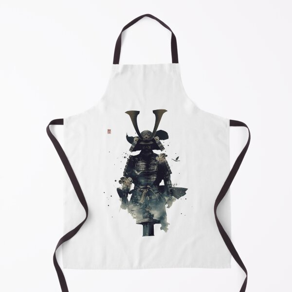 Item preview, Samurai Warrior Silhouette with Japanese Temple - Double Exposure Art designed and sold by PowerKanjiFit.
