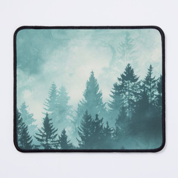 Item preview, Misty Pine Forest designed and sold by The Gilded Canvas.