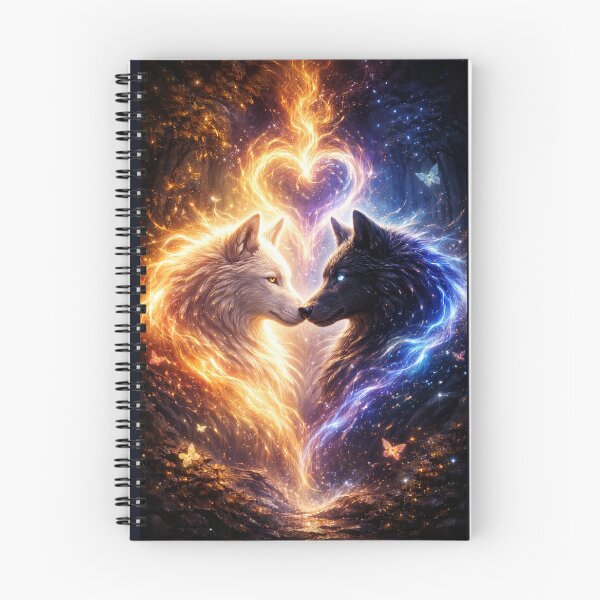 Item preview, Wolf Soulmates – Twin Flame Energy designed and sold by GeoWild Designs.