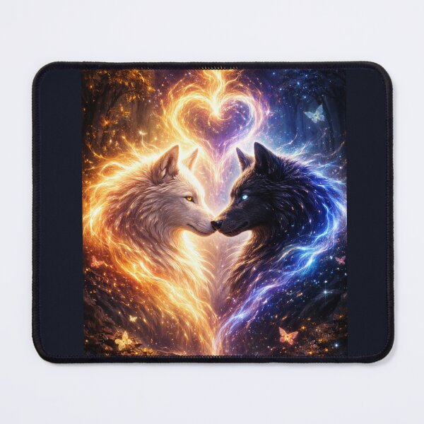 Item preview, Wolf Soulmates – Twin Flame Energy designed and sold by GeoWild Designs.