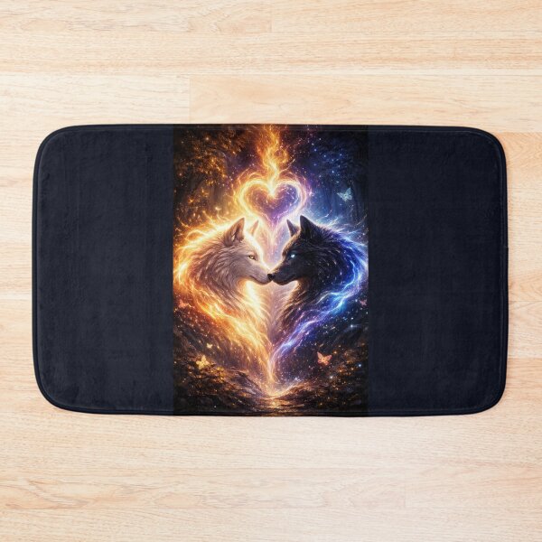 Item preview, Wolf Soulmates – Twin Flame Energy designed and sold by GeoWild Designs.