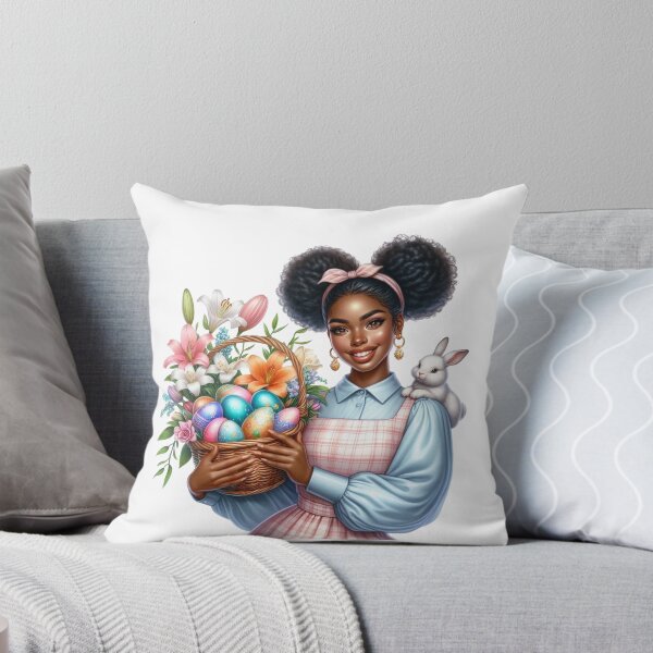 Item preview, Easter black woman design, Easter Afro Girl, Cute black girl, Spring Easter Sublimation. designed and sold by gabrielakrall.