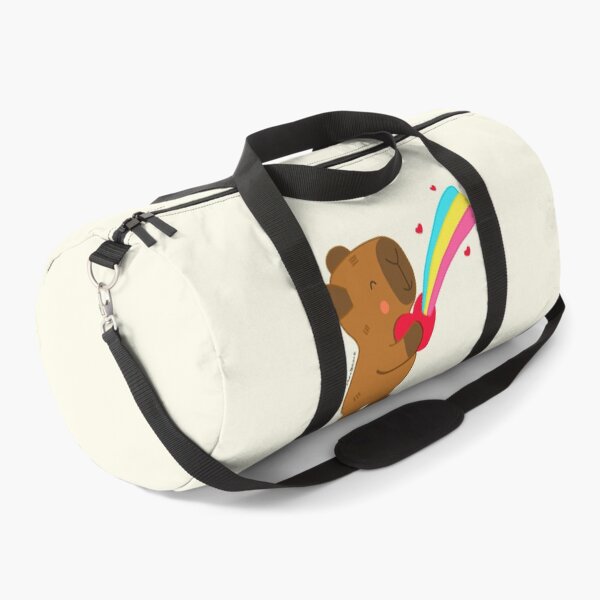 Item preview, Capybara with heart and rainbow designed and sold by julianamotzko.