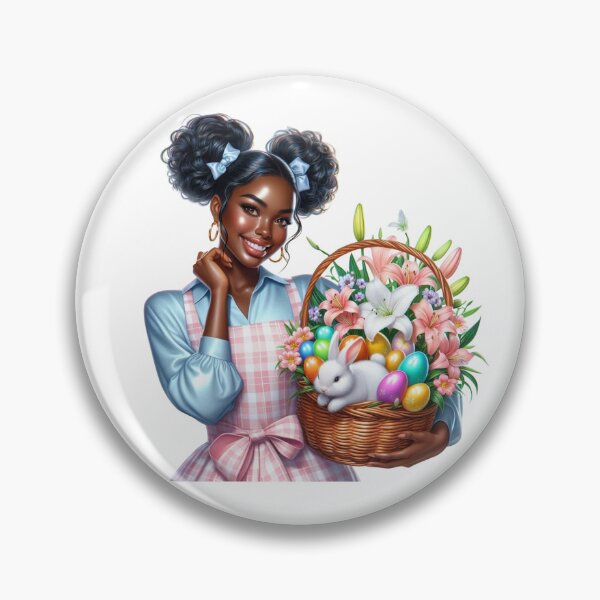 Item preview, Easter black woman design, Easter Afro Girl, Cute black girl, Spring Easter Sublimation. designed and sold by gabrielakrall.