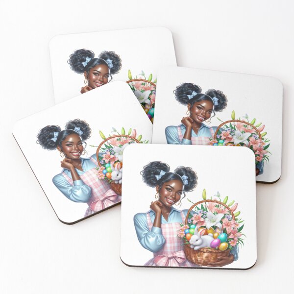 Item preview, Easter black woman design, Easter Afro Girl, Cute black girl, Spring Easter Sublimation. designed and sold by gabrielakrall.
