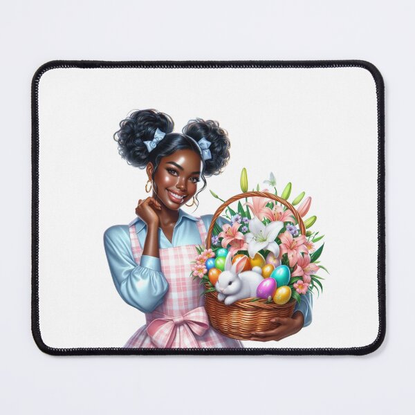 Item preview, Easter black woman design, Easter Afro Girl, Cute black girl, Spring Easter Sublimation. designed and sold by gabrielakrall.