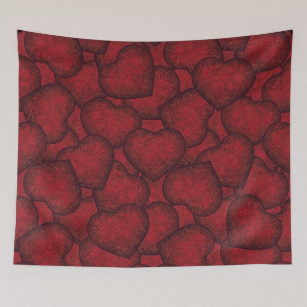 Item preview, Rich pattern of red hearts designed and sold by Cherevan.