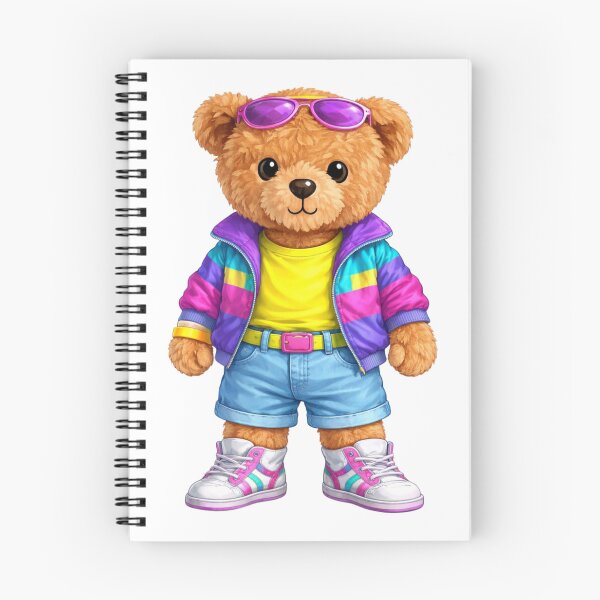 Item preview, Retro 90s Windbreaker Teddy Bear - Cute Vintage Aesthetic Art ? designed and sold by CuteBear87.