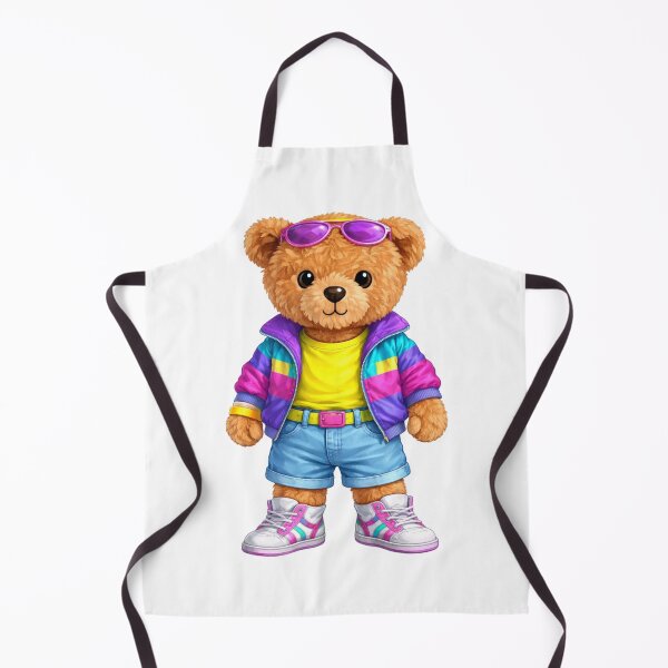Item preview, Retro 90s Windbreaker Teddy Bear - Cute Vintage Aesthetic Art ? designed and sold by CuteBear87.
