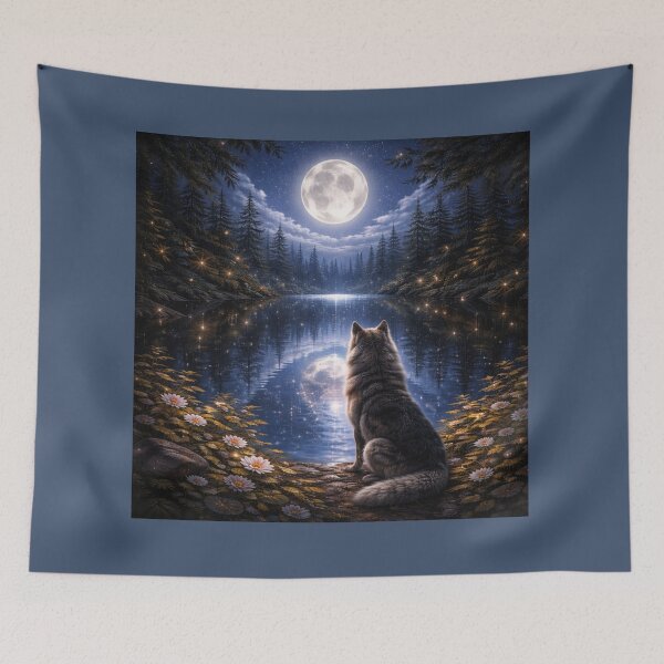 Item preview, Wolf – The Watcher | Reflections of the Wild designed and sold by GeoWild Designs.