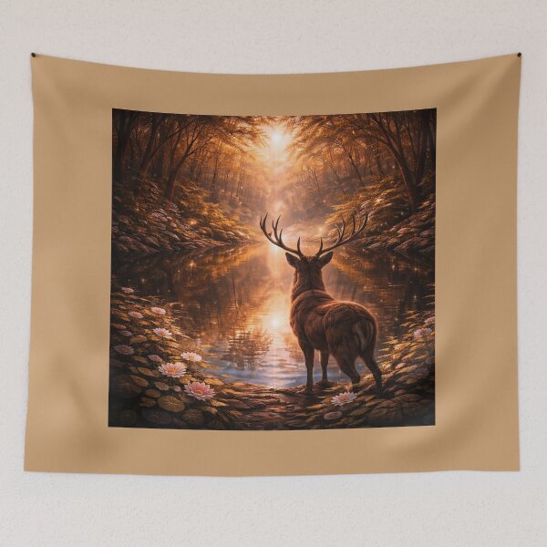 Item preview, Stag – The Watcher | Reflections of the Wild designed and sold by GeoWild Designs.