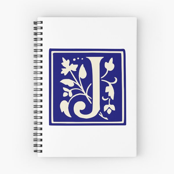 Item preview, Vintage Letter J Monogram Initials Blue designed and sold by Jeallan Designs.
