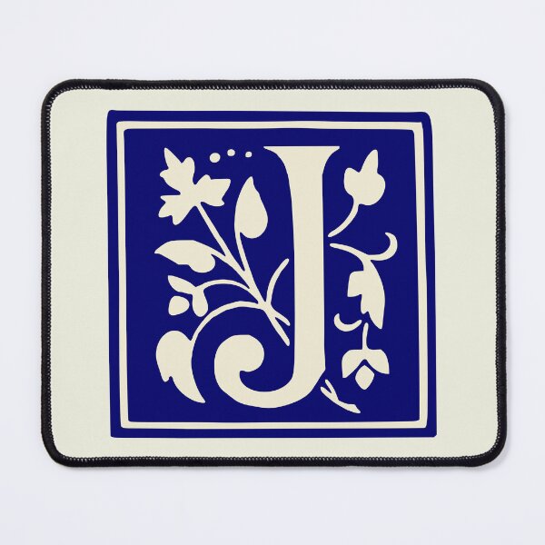 Item preview, Vintage Letter J Monogram Initials Blue designed and sold by Jeallan Designs.