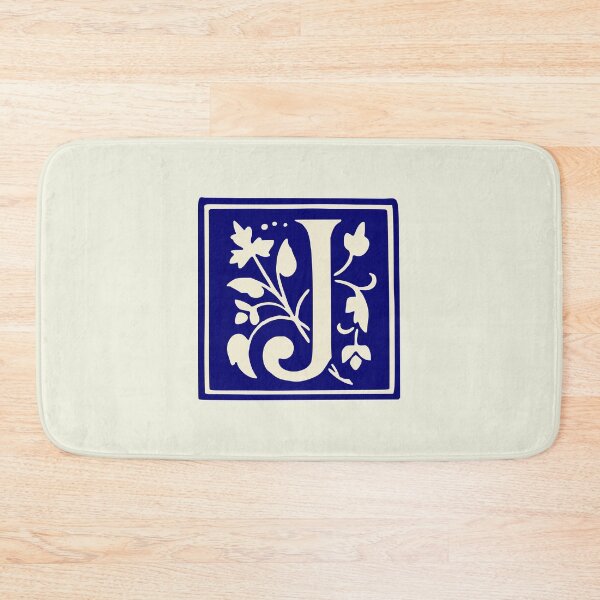 Item preview, Vintage Letter J Monogram Initials Blue designed and sold by Jeallan Designs.