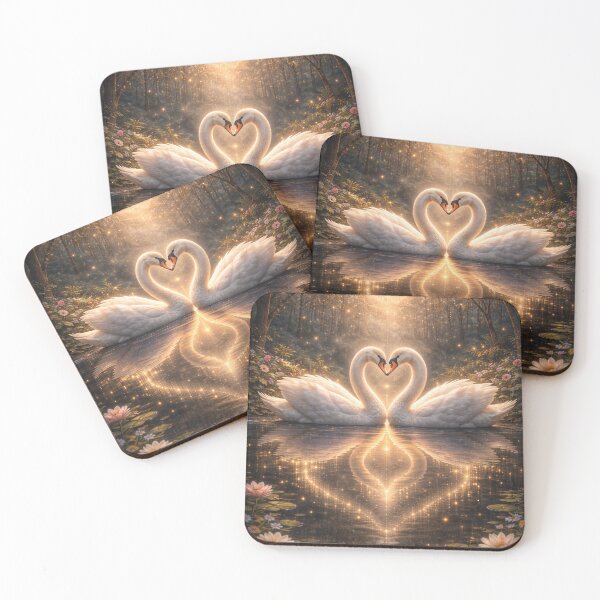Item preview, Swans – Soulmate Spirits Reflection Art designed and sold by GeoWild Designs.