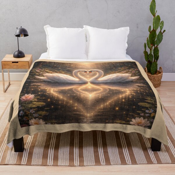 Item preview, Swans – Soulmate Spirits Reflection Art designed and sold by GeoWild Designs.