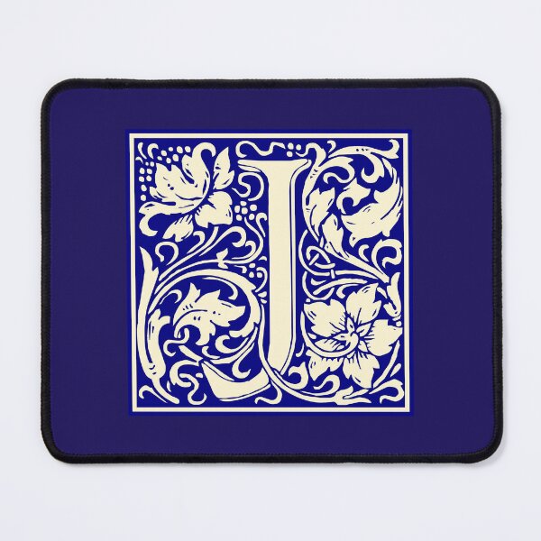 Item preview, William Morris Vintage Letter J Monogram Initial Blue designed and sold by Jeallan Designs.