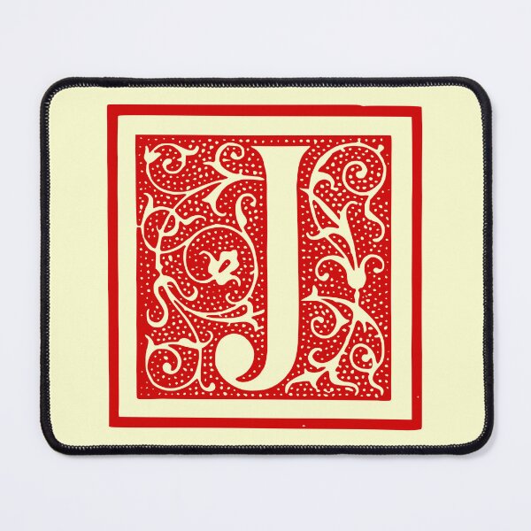 Item preview, Vintage Letter J Monogram Initials Red designed and sold by Jeallan Designs.
