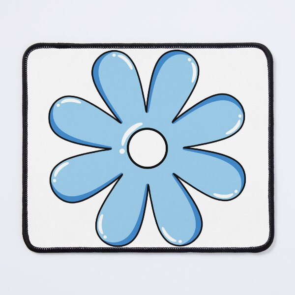 Item preview, Cute Blue Flower Sticker – Kawaii Daisy Aesthetic designed and sold by Papiertriangle.