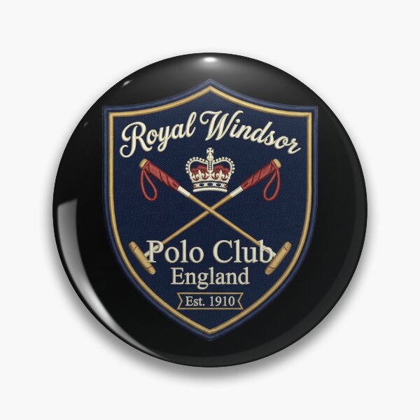 Item preview, Vintage Polo Crest Emblem – Classic British Equestrian Shield designed and sold by Maisonsucces.
