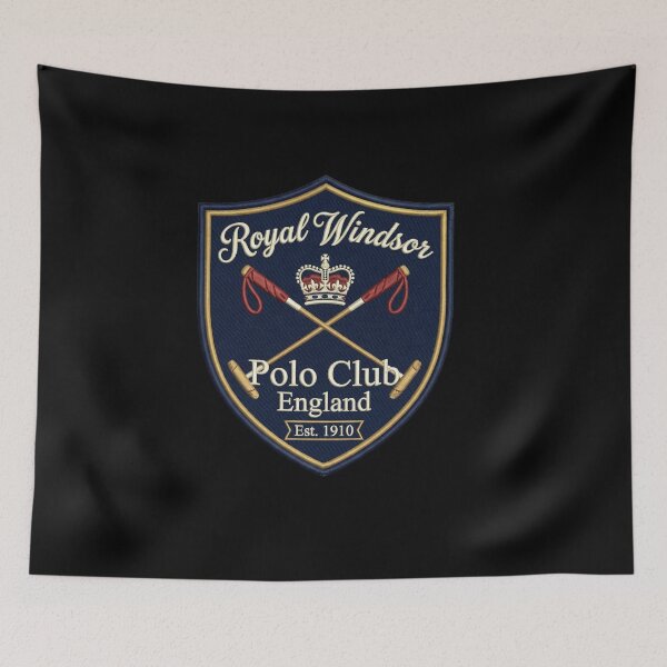 Item preview, Vintage Polo Crest Emblem – Classic British Equestrian Shield designed and sold by Maisonsucces.
