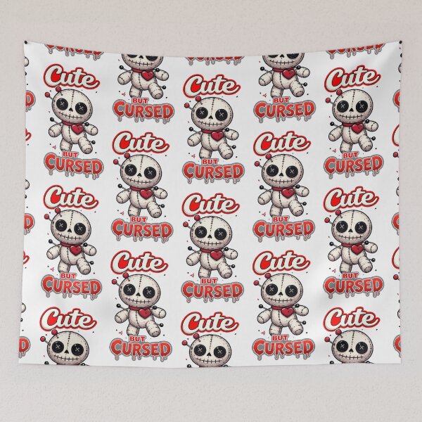 Item preview, Cute But Cursed Voodoo Doll designed and sold by Skulls & Calaveras.