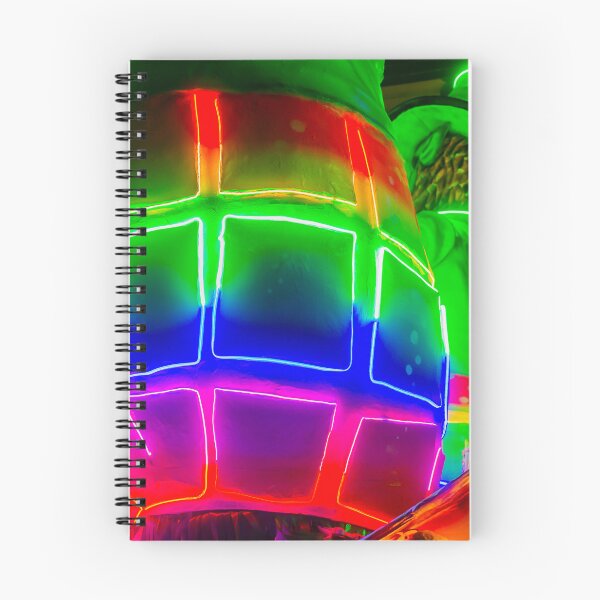 Item preview, Colorful Neon Carnival Float With Bright Lights and Abstract Shapes at Night Parade Celebration designed and sold by Nmallia.