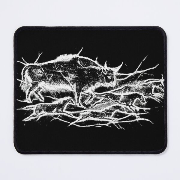 Item preview, Neolithic bull and horse cave art from Lascaux loire valley france designed and sold by bluefrog.