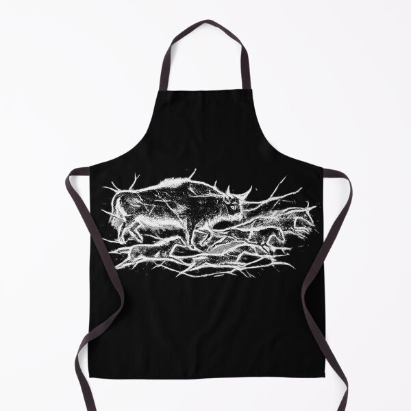 Item preview, Neolithic bull and horse cave art from Lascaux loire valley france designed and sold by bluefrog.