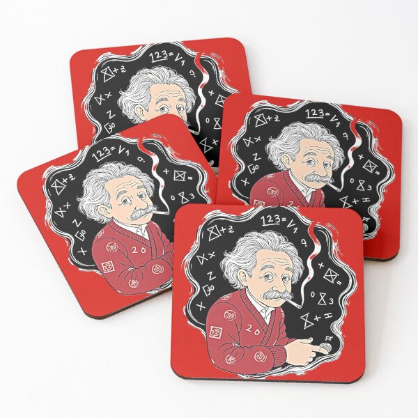 Item preview, Albert Einstein Cartoon – Math Genius Art designed and sold by Dark-Circuit-Haven.