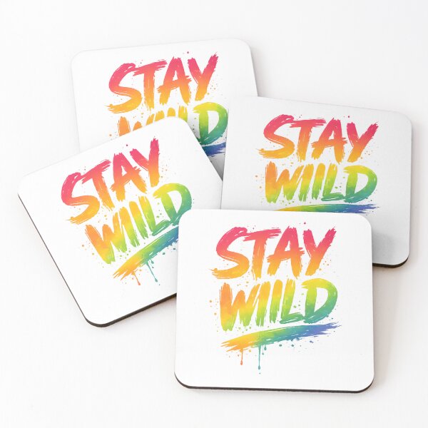 Item preview, Stay Wild Rainbow Font Graffiti Design designed and sold by MWShirtDesign.
