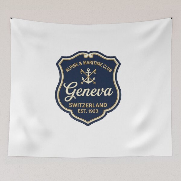 Item preview, Geneva Alpine Maritime Club Crest – Vintage Switzerland Emblem designed and sold by Maisonsucces.