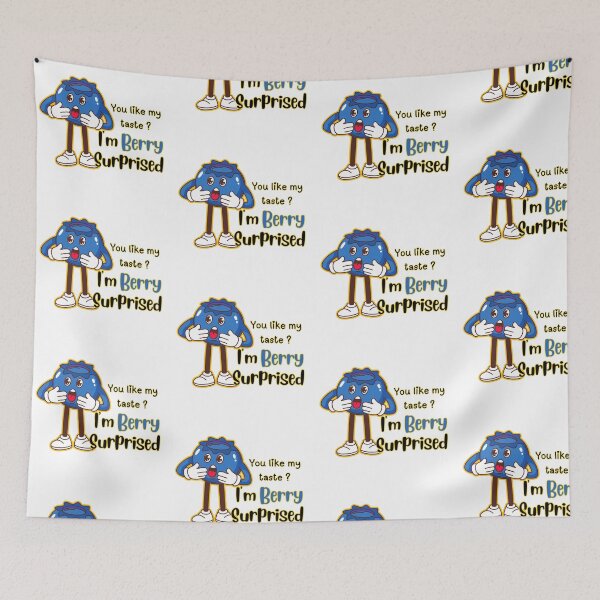 Item preview, I'm Berry Surprised Blueberry Taste Pun Art designed and sold by The-Melon-Cart.