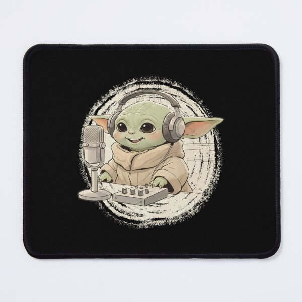 Item preview, BABY YODA RADIO HOST designed and sold by LIS AND MELIVERSO.