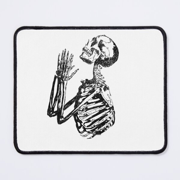 Item preview, Praying skeleton designed and sold by theartsclubshop.